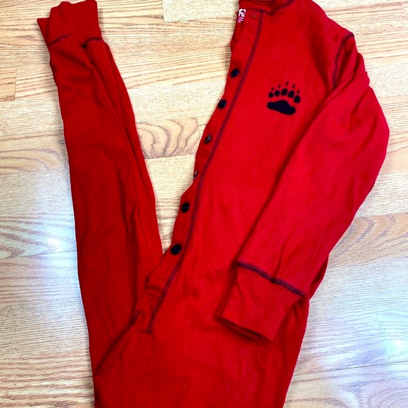 Lazy One One Piece Lounge Set Sz XS Button Flap - Picture 4 of 4